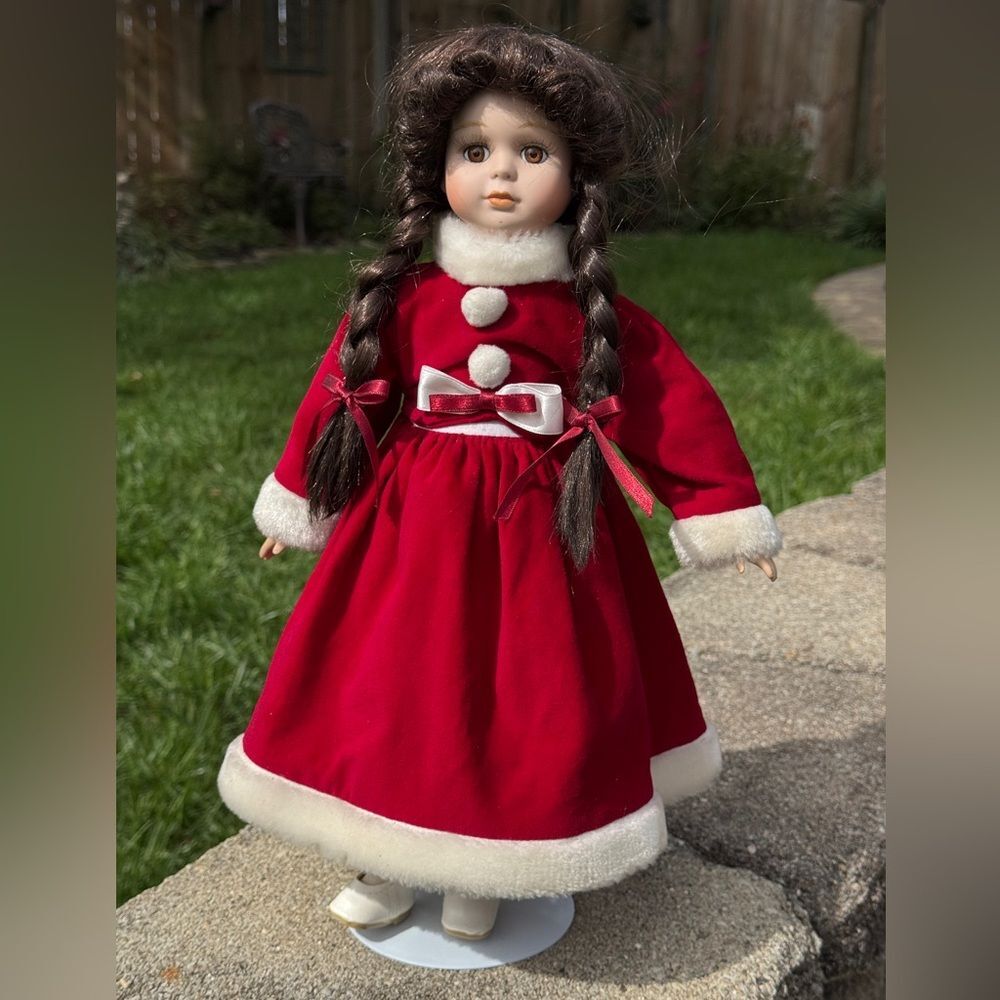 Beautiful, Vintage Porcelain Doll, from the Seymour Mann Collection w/Stand. TBR